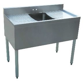 Bar Sink with 3" Backsplash