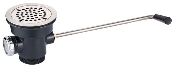 Twist Handle Waste Valve with 1-1/4" Overflow Hole