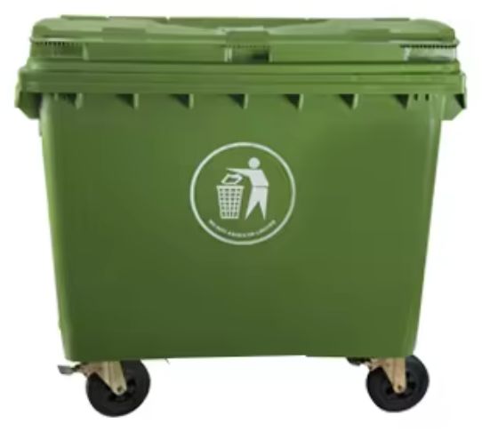 Square Trash Can 175 Gallon(660l) Without Pedal
