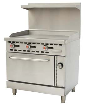 Gas 36” Griddle with Oven