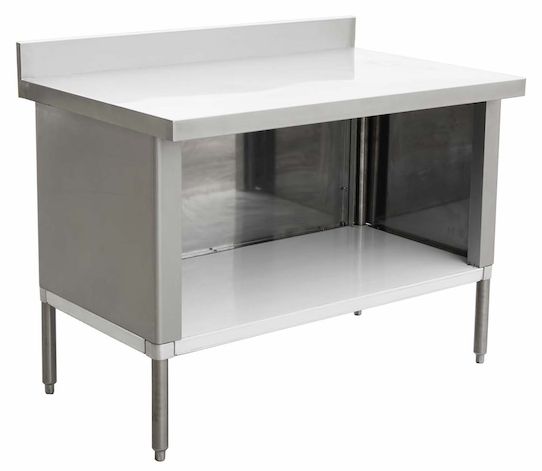 Stainless Steel Table Cabinet – Backsplash