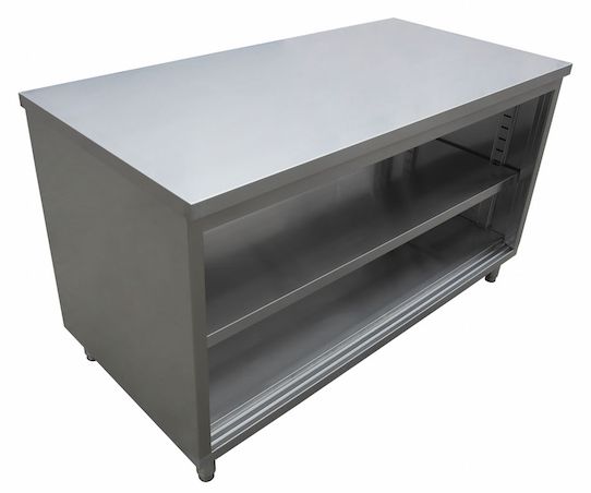 Stainless Steel Cabinet – Open Front