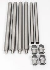 18-Gauge 304D Stainless Leg Tubing(4) 1-5/8"ODx18" Long with Stainless Steel Bullet Feet(plastic Inside) – 20 Gauge
