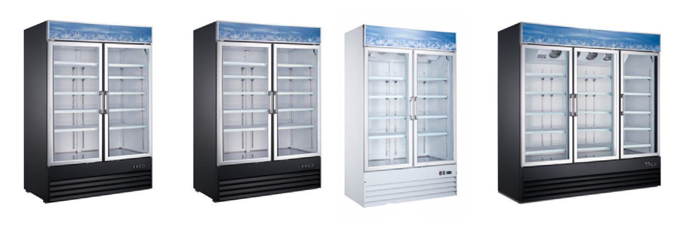 Merchandising Swing Glass Door Refrigerator