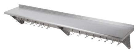Pot Rack with Shelf