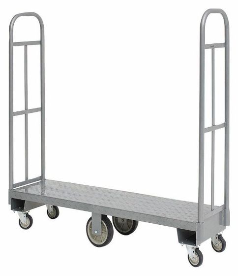 Heavy-duty U-boat Platform Truck, Grey Powder Coated
