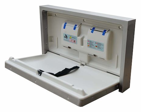 Baby Changing Station, Horizontal Wall Mount