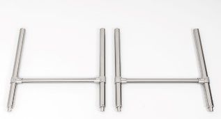 18-Gauge 304D Stainless Leg Tubing(4) 1-5/8"ODx18" Long with Stainless Steel Bullet Feet(plastic Inside) – 20 Gauge