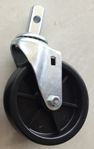 5" Caster with 21.3mm X 21.3mm Square Shank Without Brake