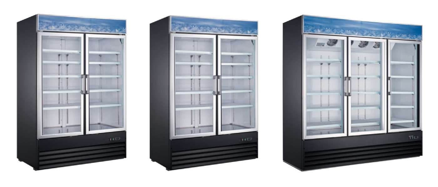 Merchandising Swing Glass Door Freezer