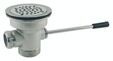 Lever Handle Waste Valve with 1-1/4" Overflow Hole