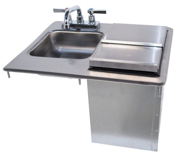 Drop in Hand Sink with Ice Bin