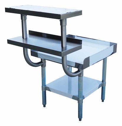 Adjustable Plate Shelf for Cutting Board