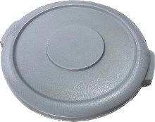 Circular Trash Can 10 Gallon Lid, Grey or Black