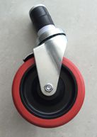 5" Caster with 1-2/5" Plastic Expanding Stem Without Brake