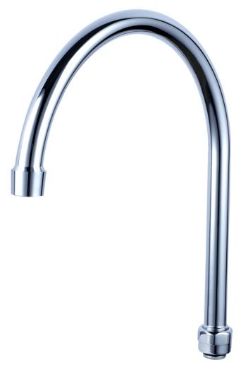 Chrome Plated Brass Gooseneck Nozzle 3-1/2