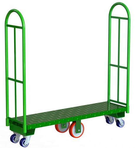 Heavy-duty U-boat Platform Truck, Green Powder Coated
