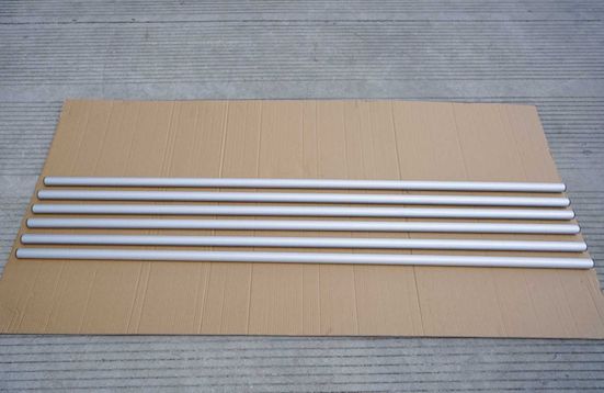 6each 1.5mm Aluminum(6063) 1-5/16"ODx76"L Tubing Post with Plastic Cap for Single Deep Keg Rack