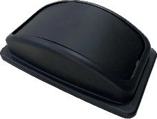 Square Trash Can 24 Gallon Lid, Grey or Black or Blue