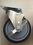 4'' Four Bolt Holes Caster with Side Brake