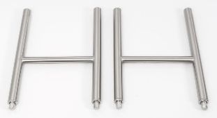 18-Gauge 304D Stainless Leg Tubing(4) 1-5/8"ODx18" Long with Stainless Steel Bullet Feet(plastic Inside) – 20 Gauge