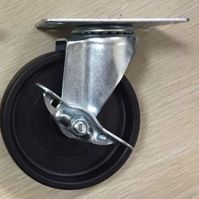 4'' Four Bolt Holes Caster with Side Brake