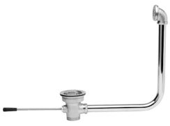 Lever Handle Waste Valve with Overflow Pipe