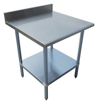 Worktable – Backsplash, Galvanized Base