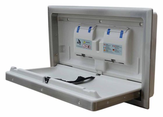 Baby Changing Station, Horizontal Recess Mount