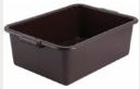 7" Dish Box, Standard Weight, Brown