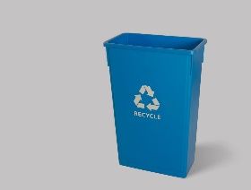 Square Trash Can 24 Gallon(90l), Grey or Black or Blue