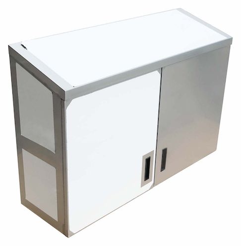 Stainless Steel Enclosed Wall Cabinet – Hinged Doors, Welded