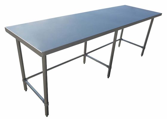 Worktable with Open Base – Galvanized Base