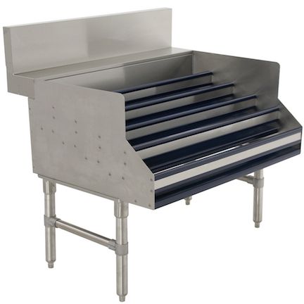 Liquor Display Rack with 6" Backsplash