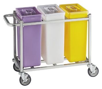 Stainless Steel Ingredient Bin Cart