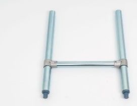 16-Gauge Galvanized Leg Tubing(2) 1-5/8"ODx27-1/4" Long with Plastic Bullet Feet – 18 Gauge