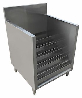Liquor Display Cabinet with 6" Backsplash